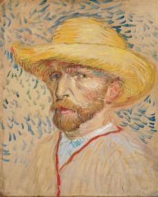 VIncent van Gogh: Autoportrét (1887), Zdroj: www.albertina.at